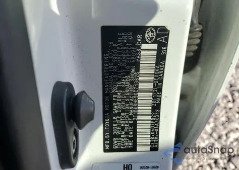 2016 Toyota Corolla L z USA, uszkodzony, nr VIN 2T1BURHE9GC713626